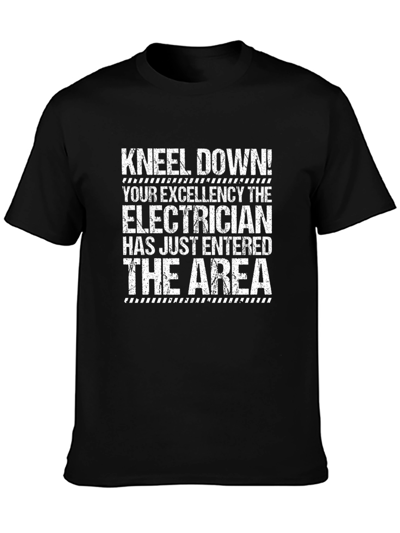 Kneel Down Electrician T-Shirt - Funny Gift for Electricians