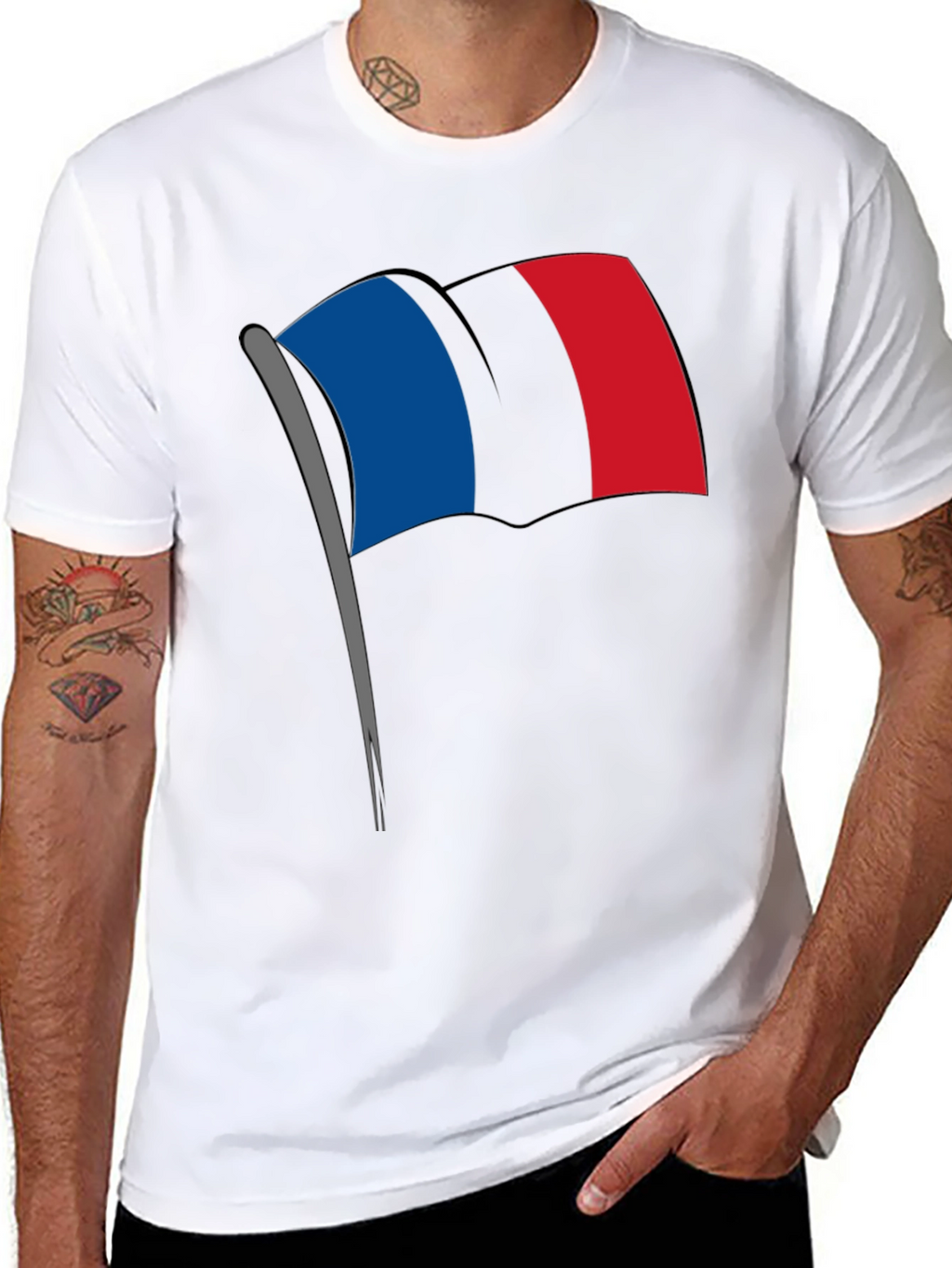 Flag Graphic Tee - Black T-Shirt