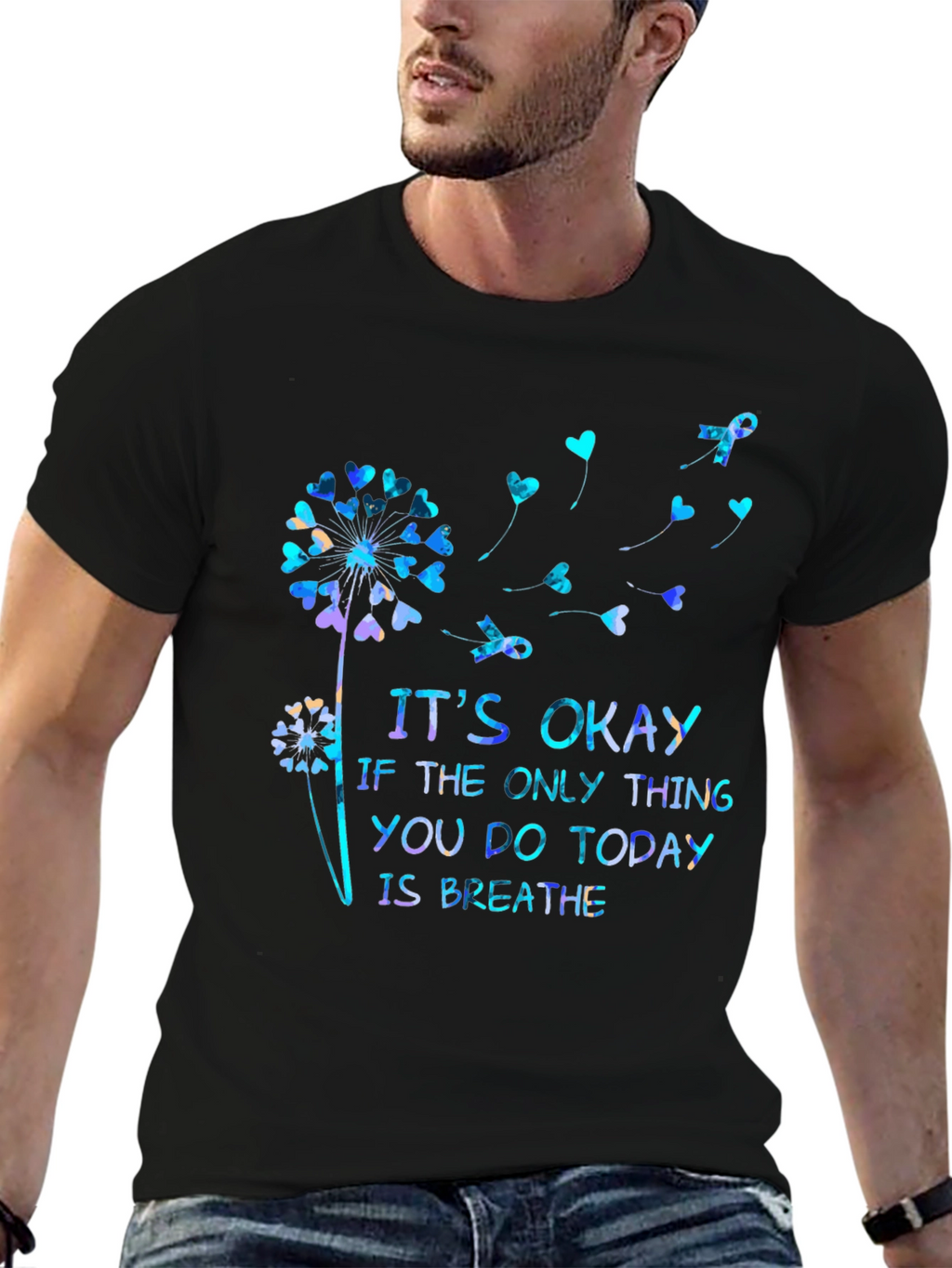 Its Okay Breathe Graphic Tee