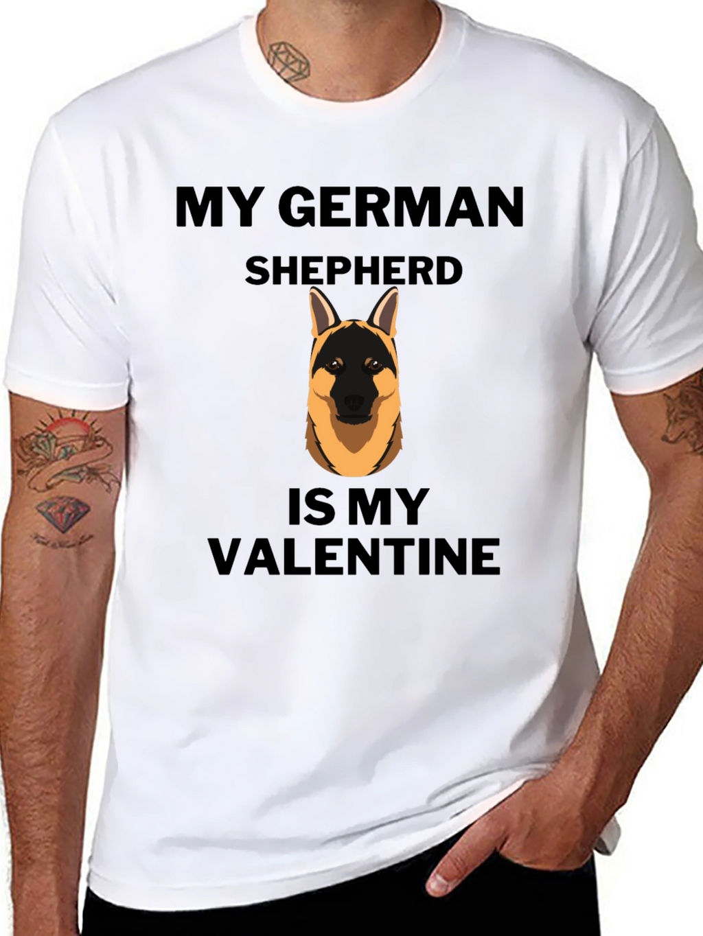My German Shepherd is My Valentine T-Shirt