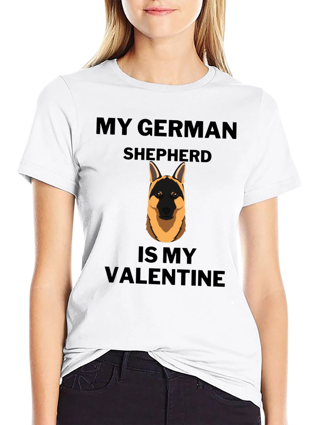 My German Shepherd is My Valentine T-Shirt