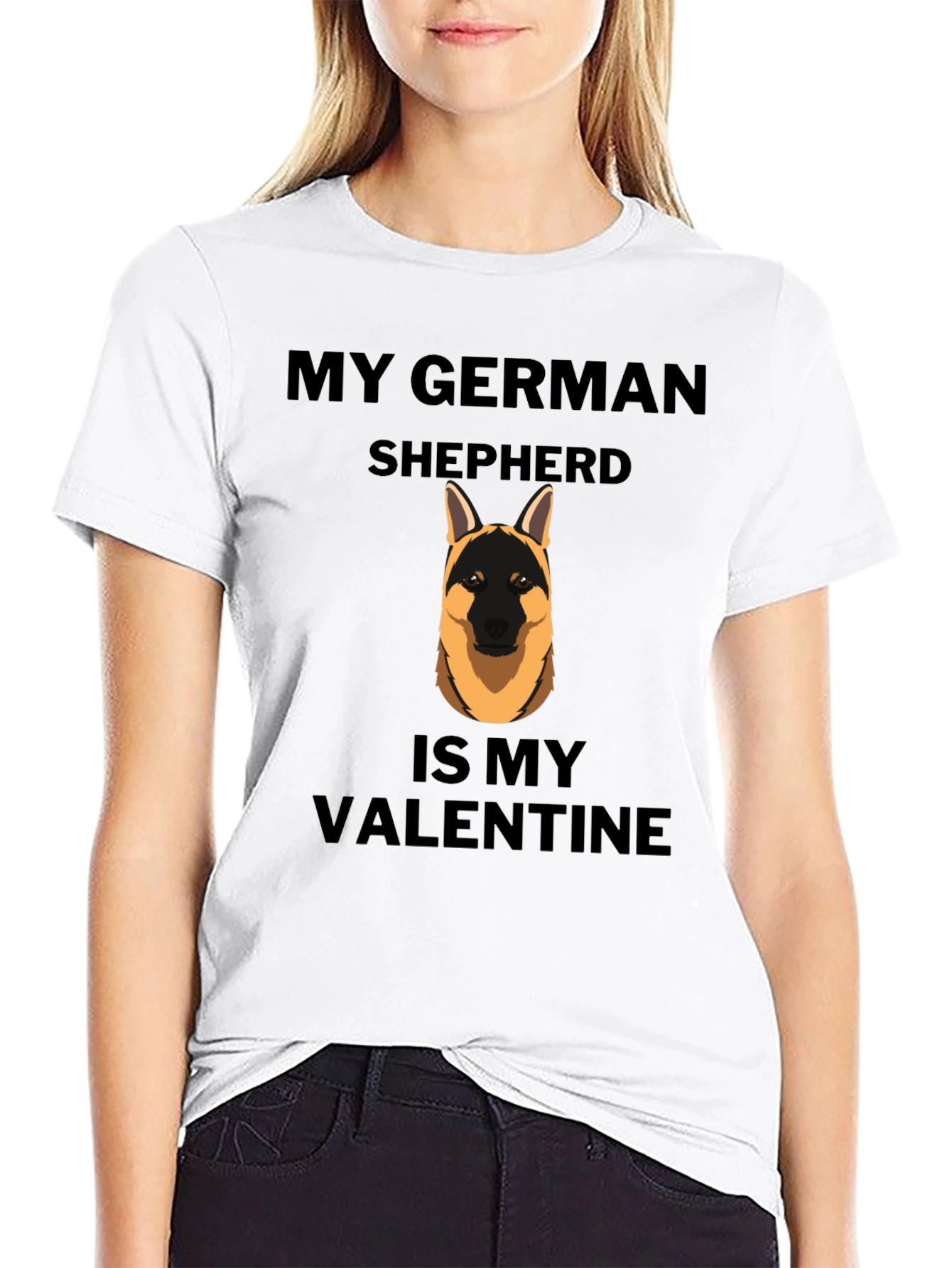 My German Shepherd is My Valentine T-Shirt