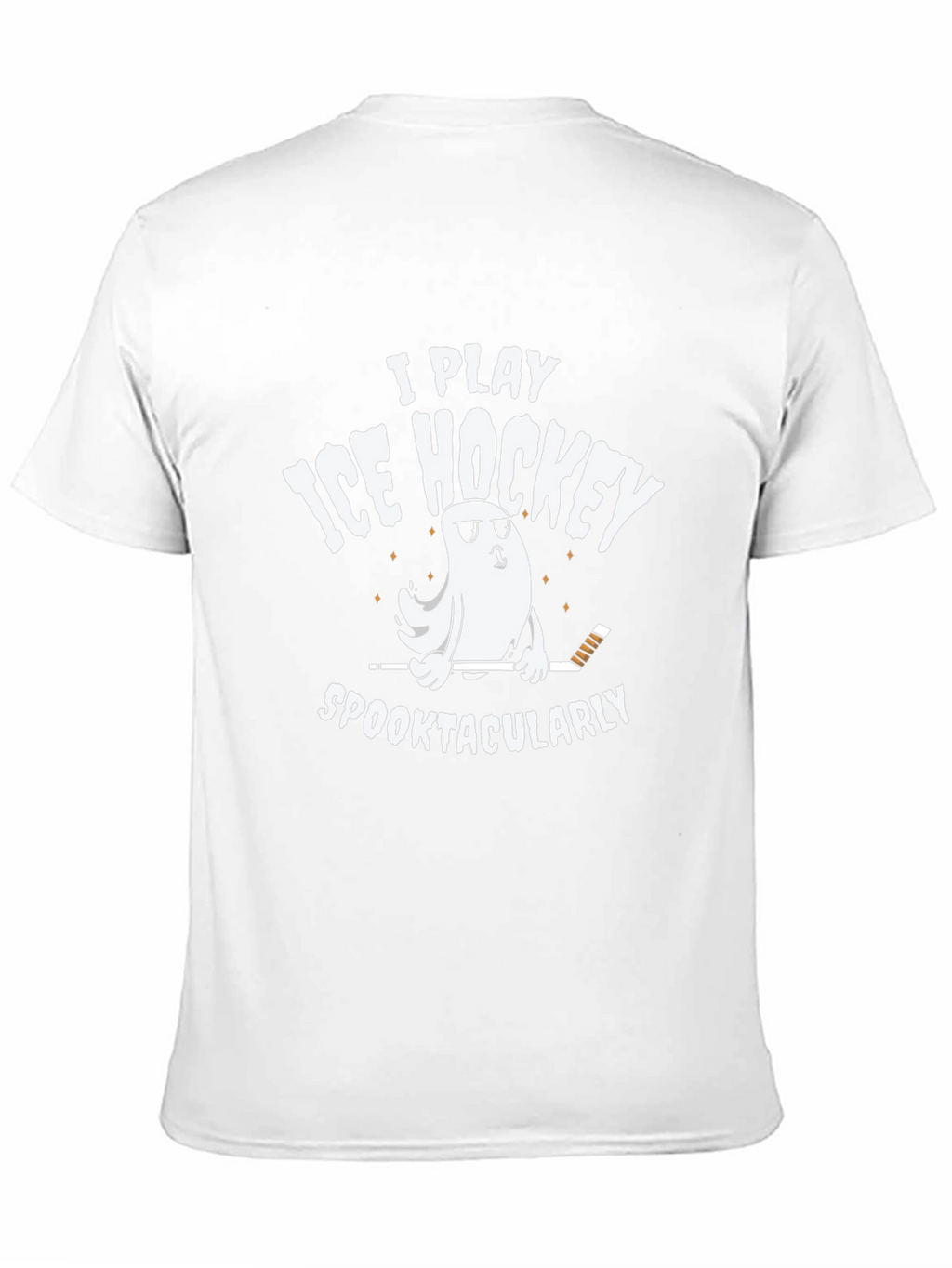 Funny Ice Hockey Ghost T-Shirt - Spooktacular Play