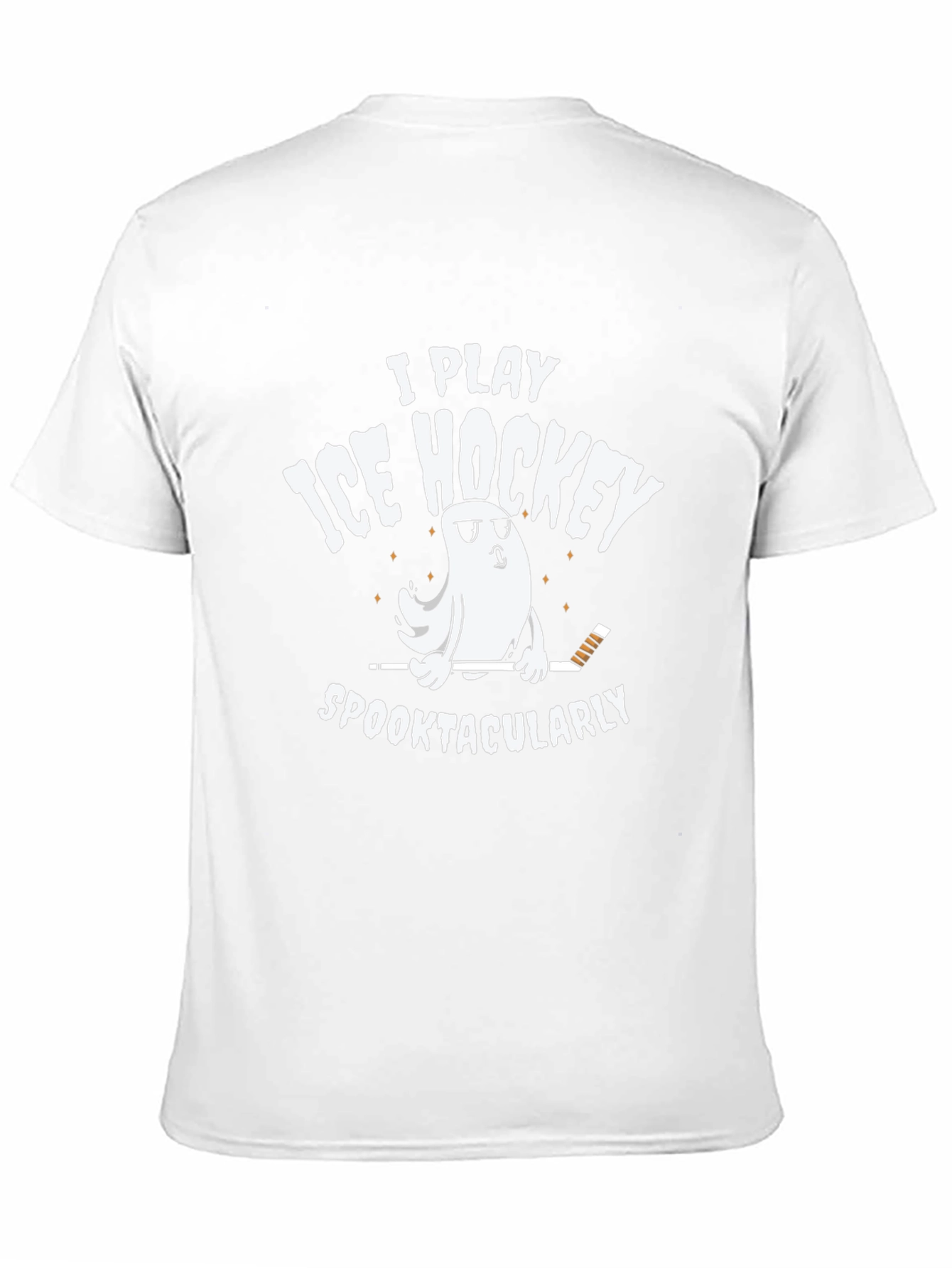 Funny Ice Hockey Ghost T-Shirt - Spooktacular Play