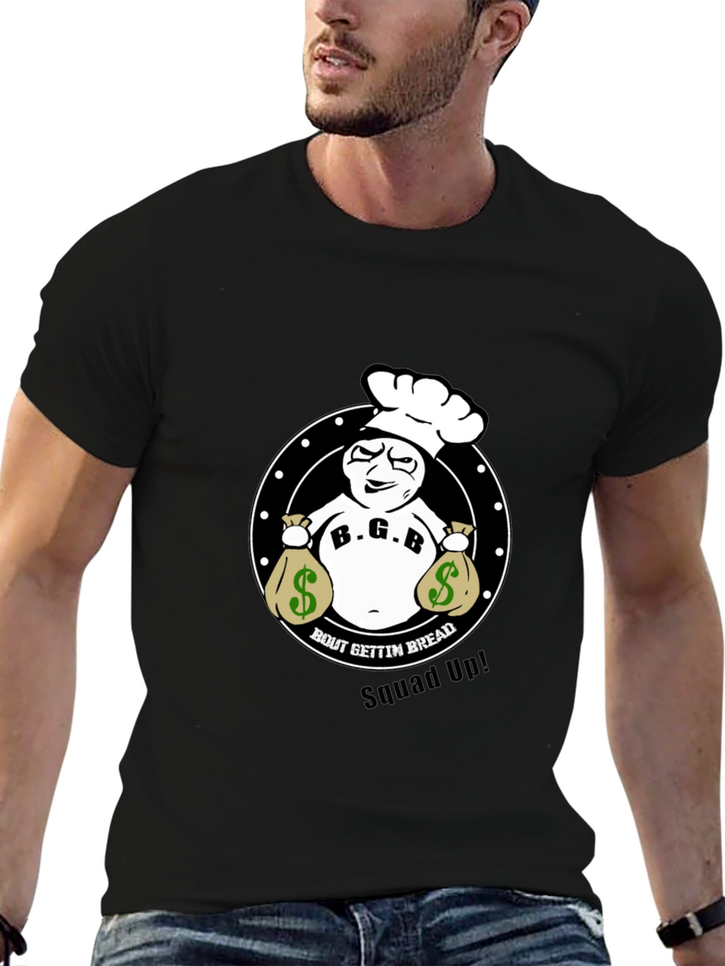 B.G.B. Bout Gettin Bread Black T-Shirt
