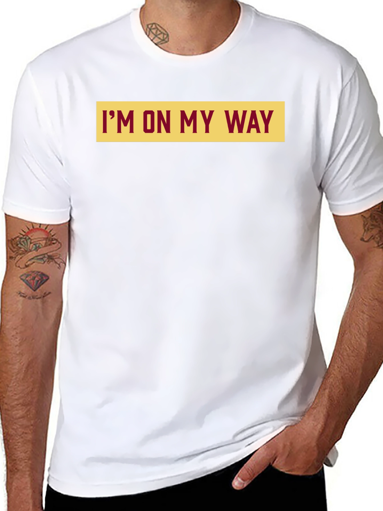 Im on My Way Graphic Tee - Mens Black T-Shirt
