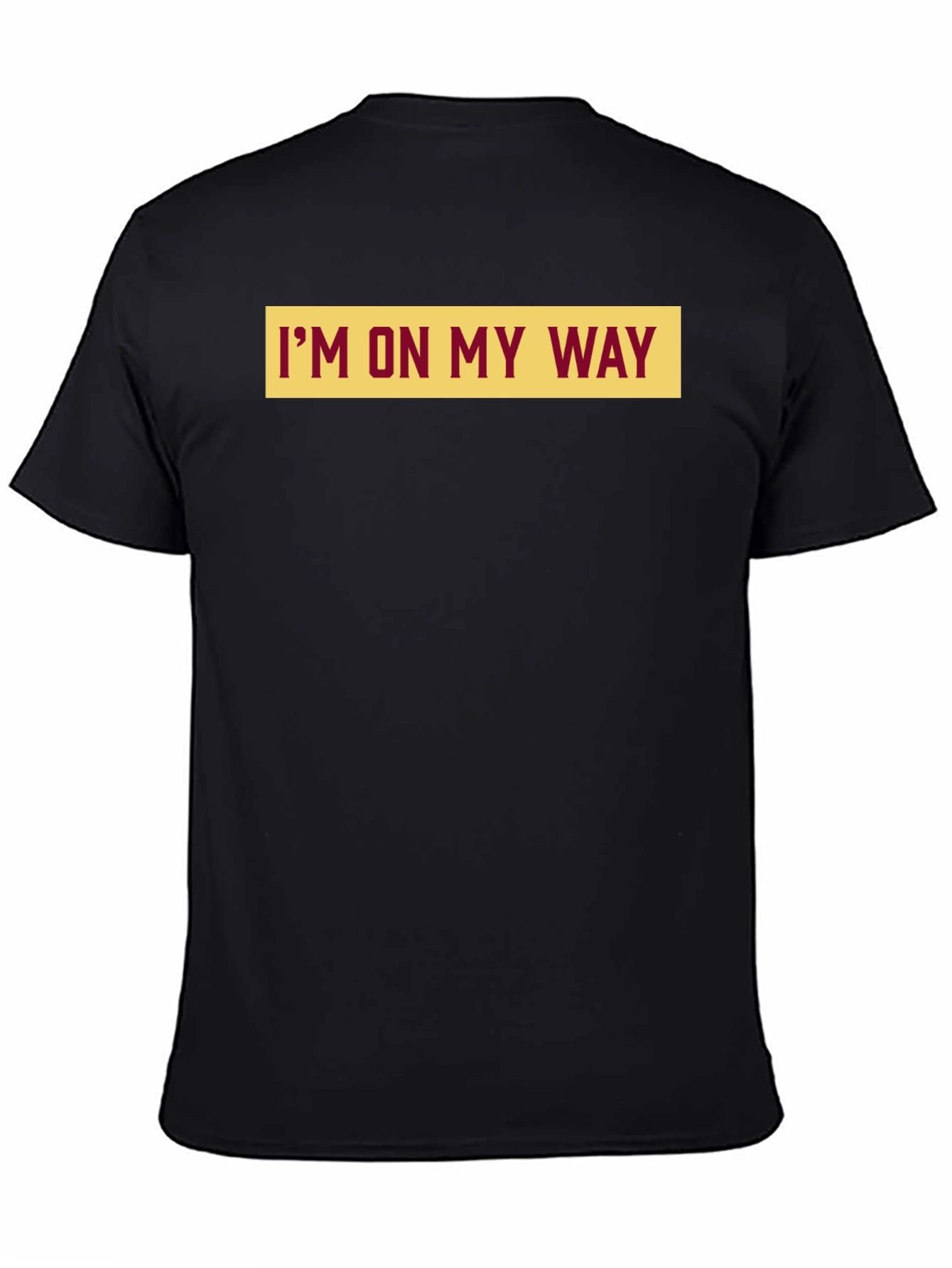 Im on My Way Graphic Tee - Mens Black T-Shirt