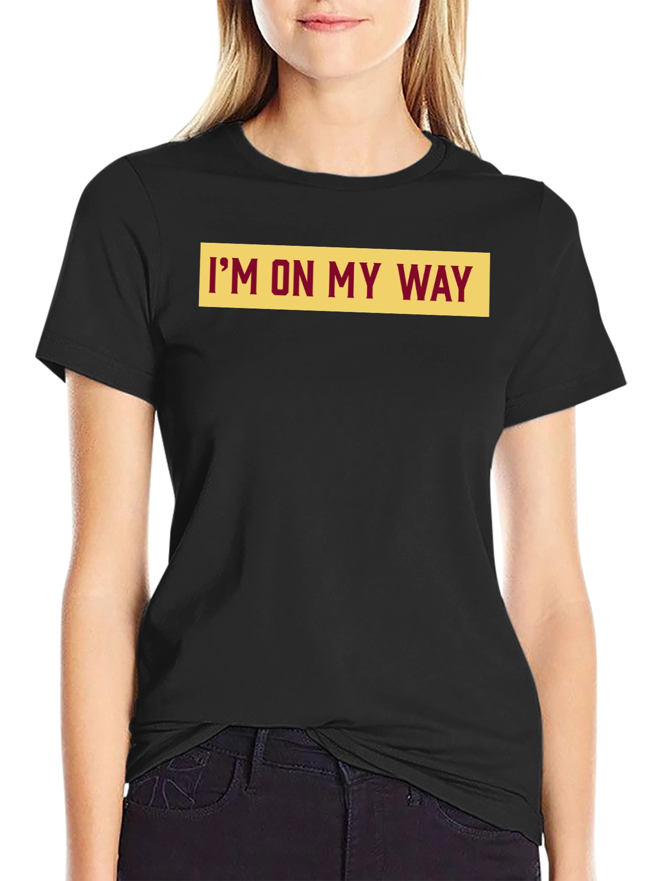 Im on My Way Graphic Tee - Mens Black T-Shirt