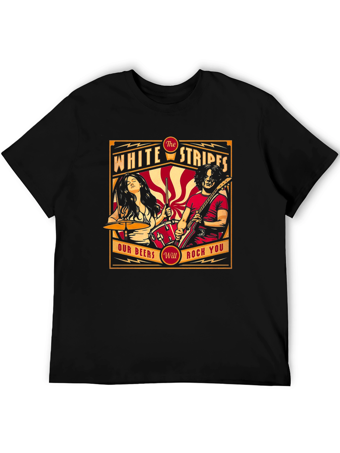 The White Stripes Rock Band Graphic T-Shirt