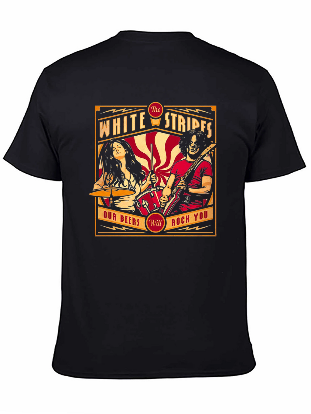 The White Stripes Rock Band Graphic T-Shirt