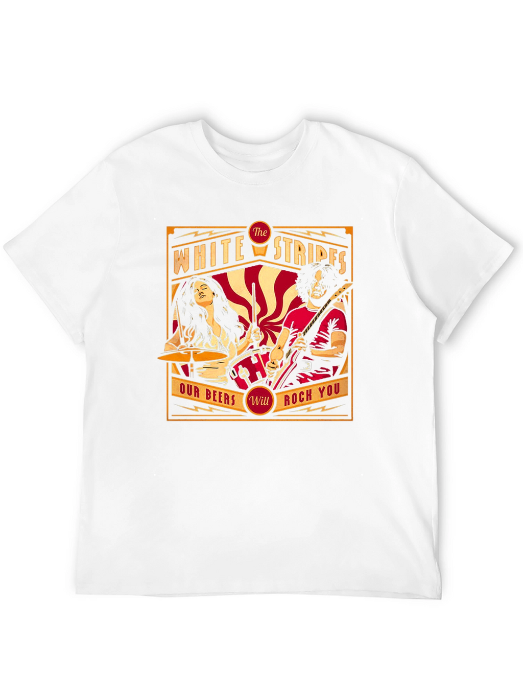 The White Stripes Rock Band Graphic T-Shirt