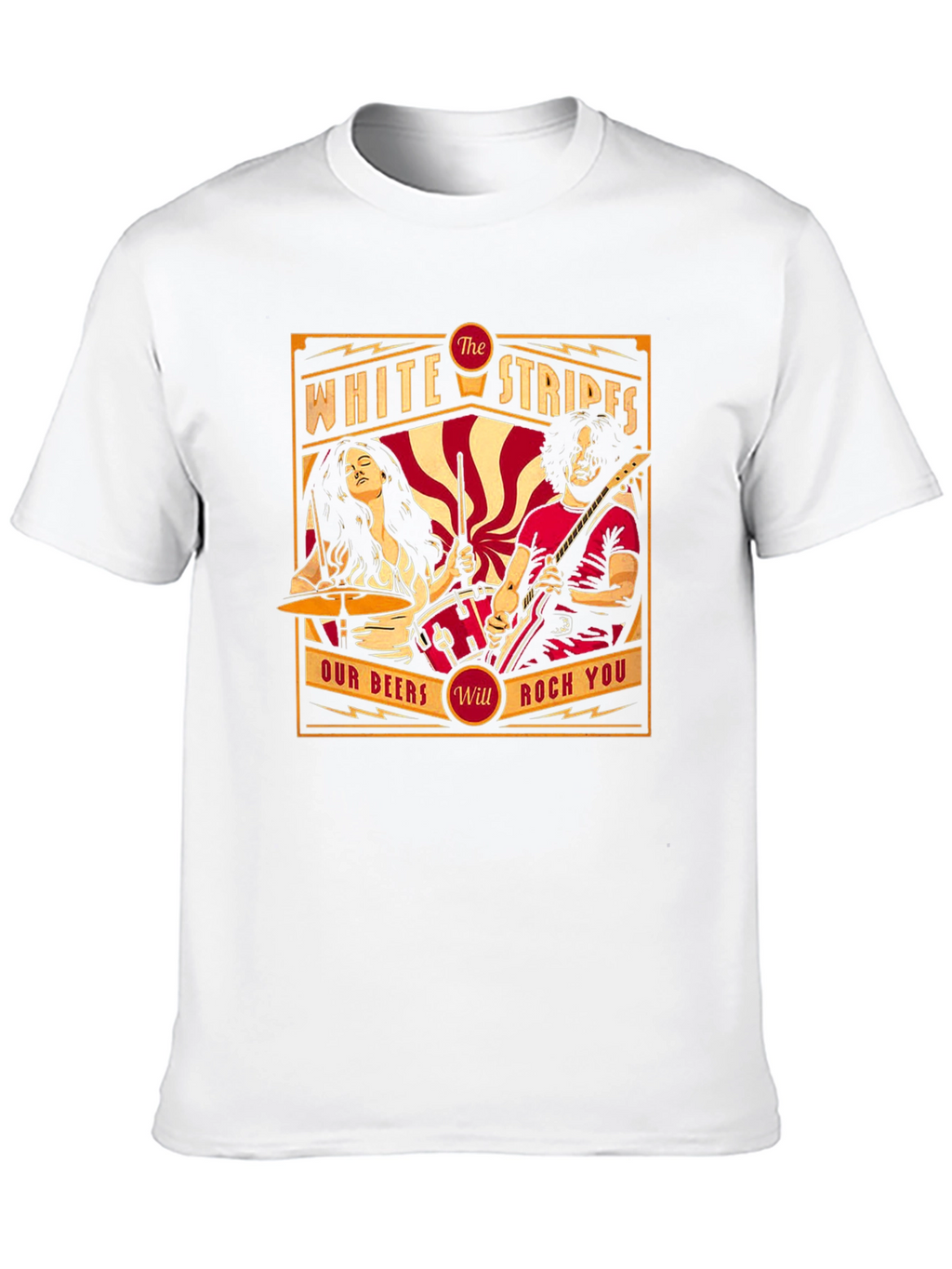 The White Stripes Rock Band Graphic T-Shirt