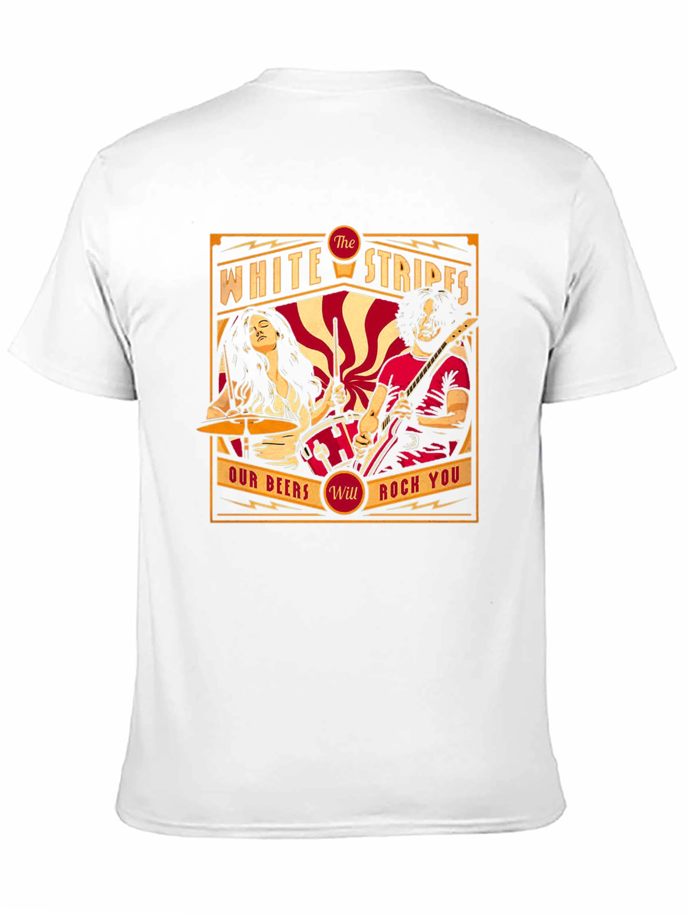 The White Stripes Rock Band Graphic T-Shirt