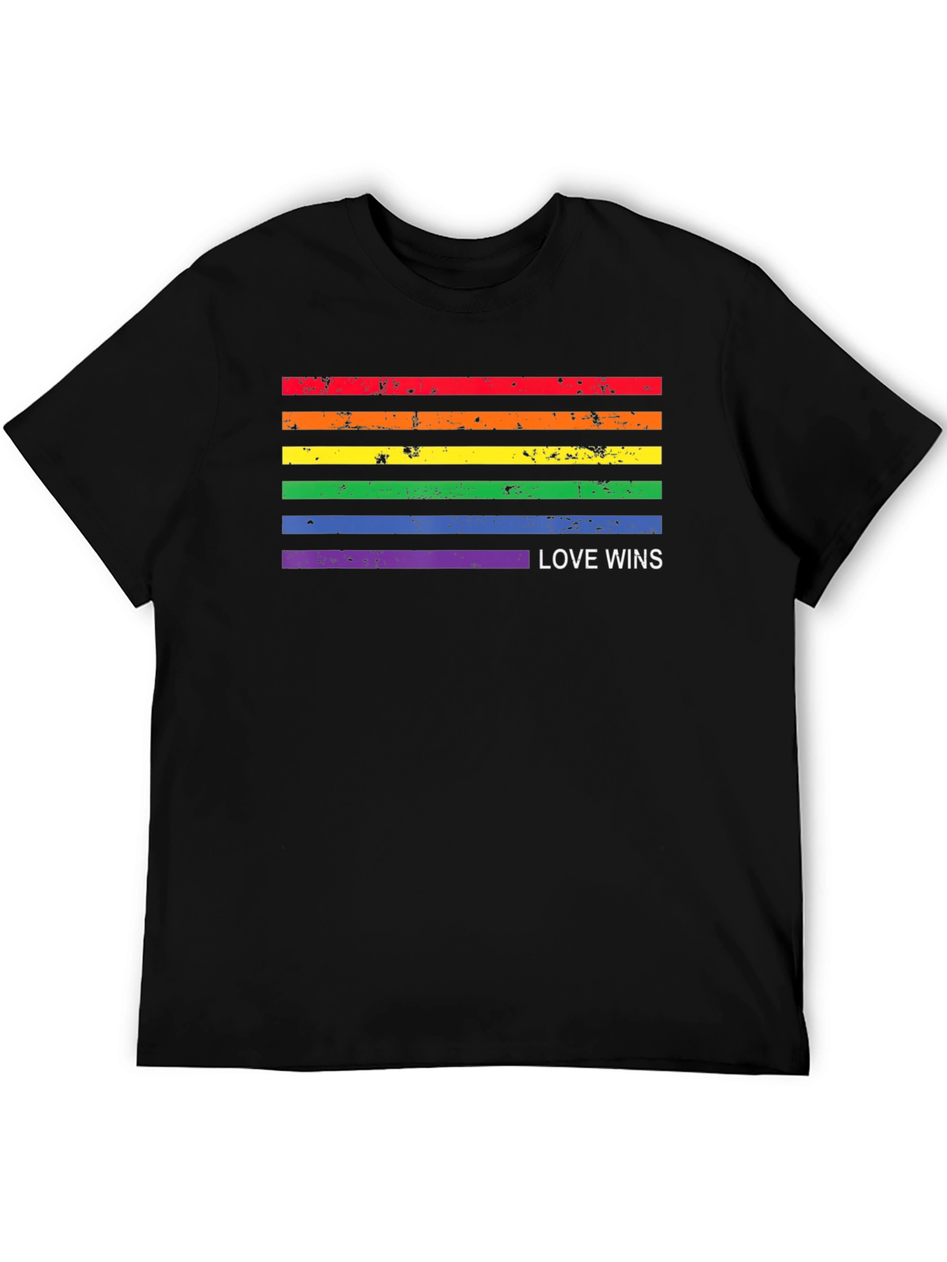 Love Wins Pride Flag T-Shirt - LGBTQ+ Supporter Tee