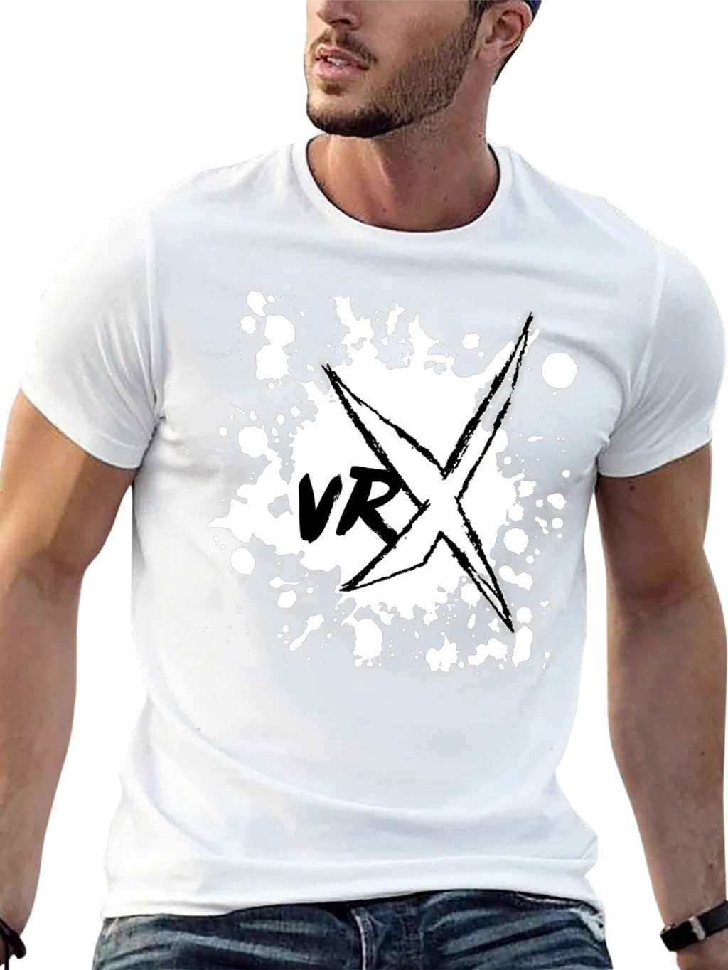 VRX Graphic Tee - Black Cotton T-Shirt