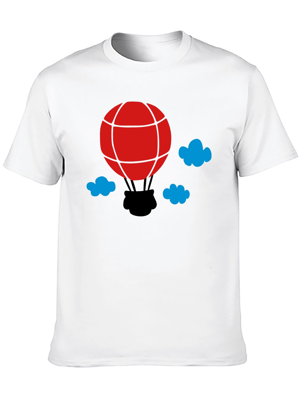 Balloon Graphic T-Shirt - Black Cotton Tee