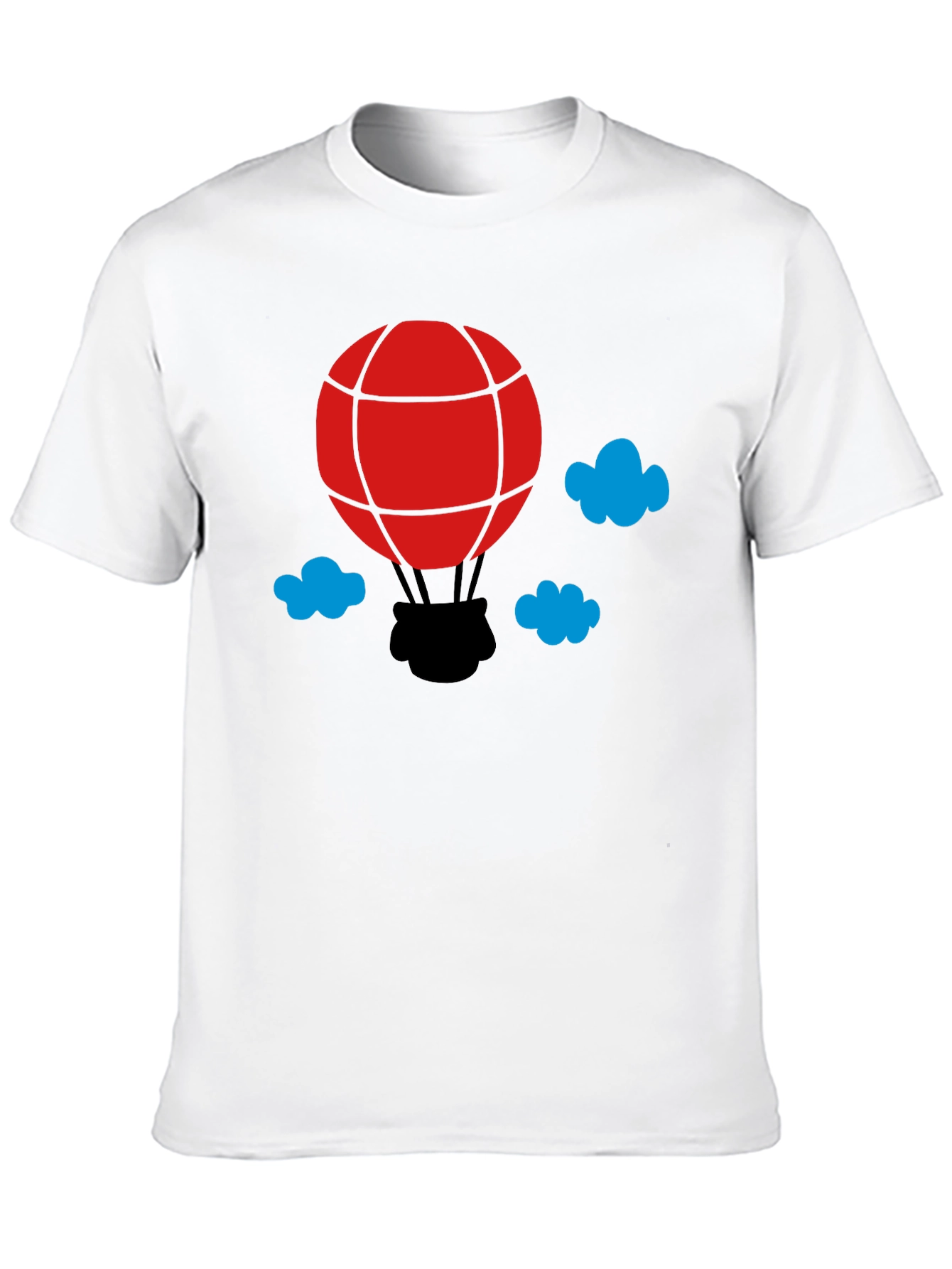 Balloon Graphic T-Shirt - Black Cotton Tee