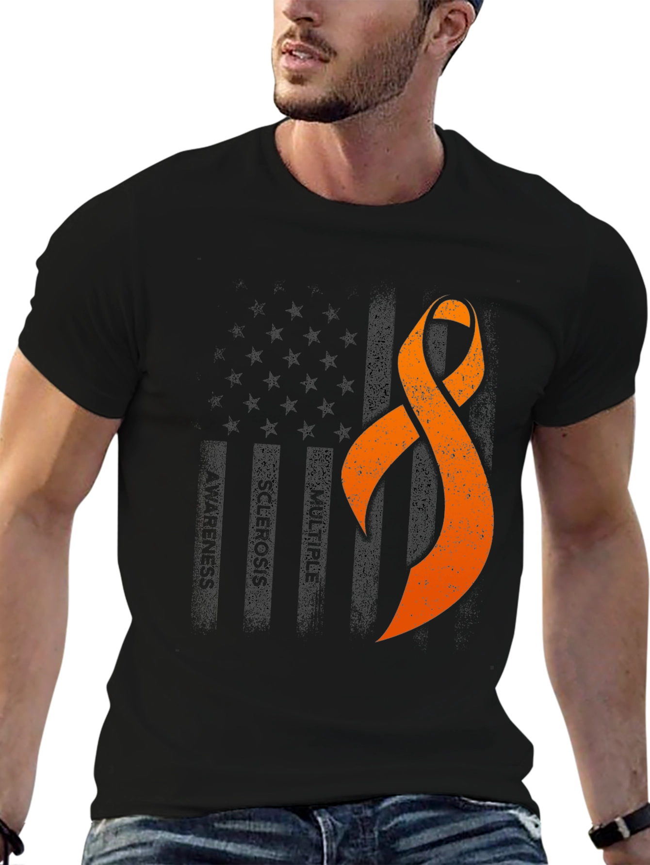 Multiple Sclerosis Awareness Ribbon T-Shirt