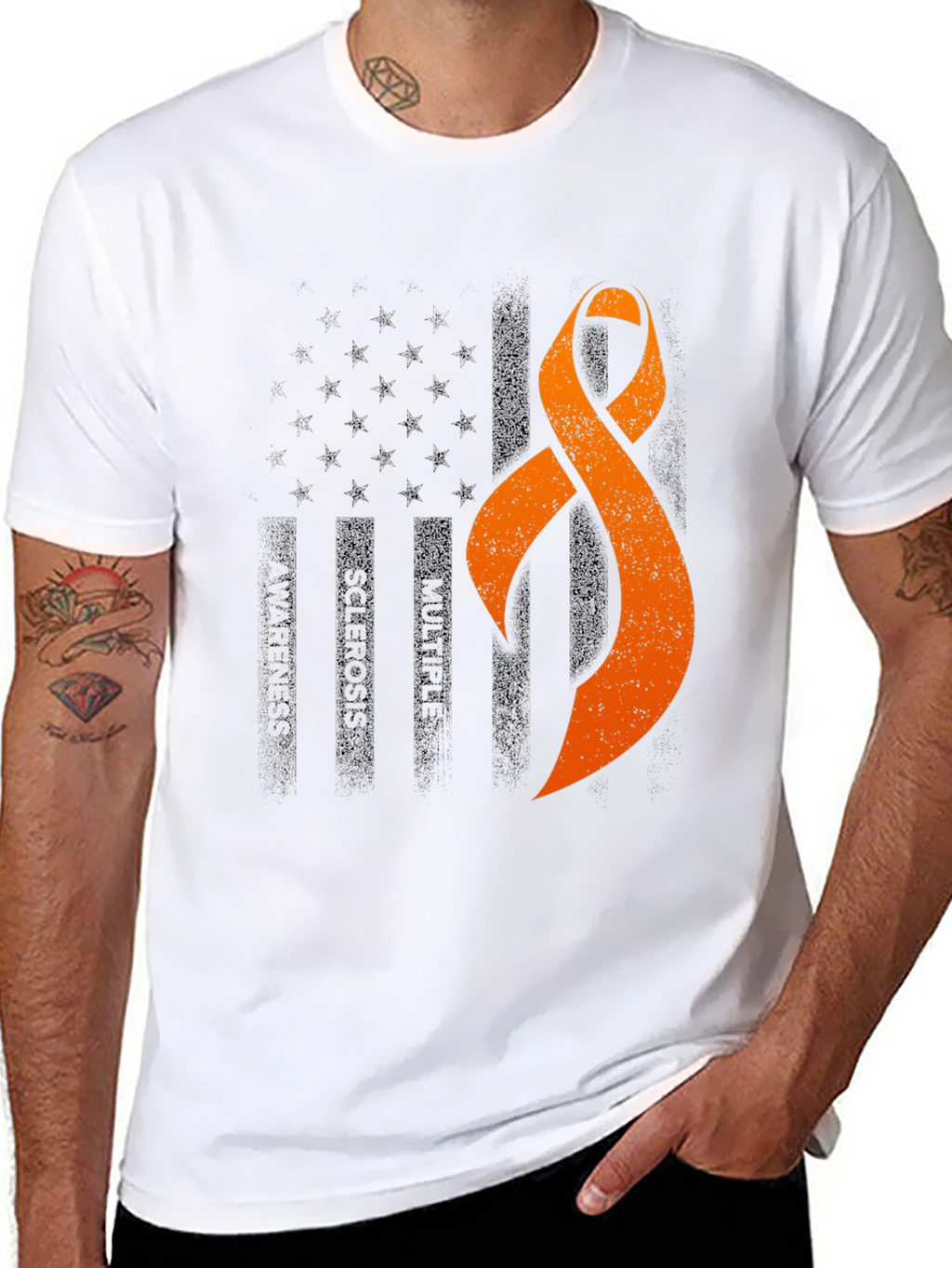 Multiple Sclerosis Awareness Ribbon T-Shirt