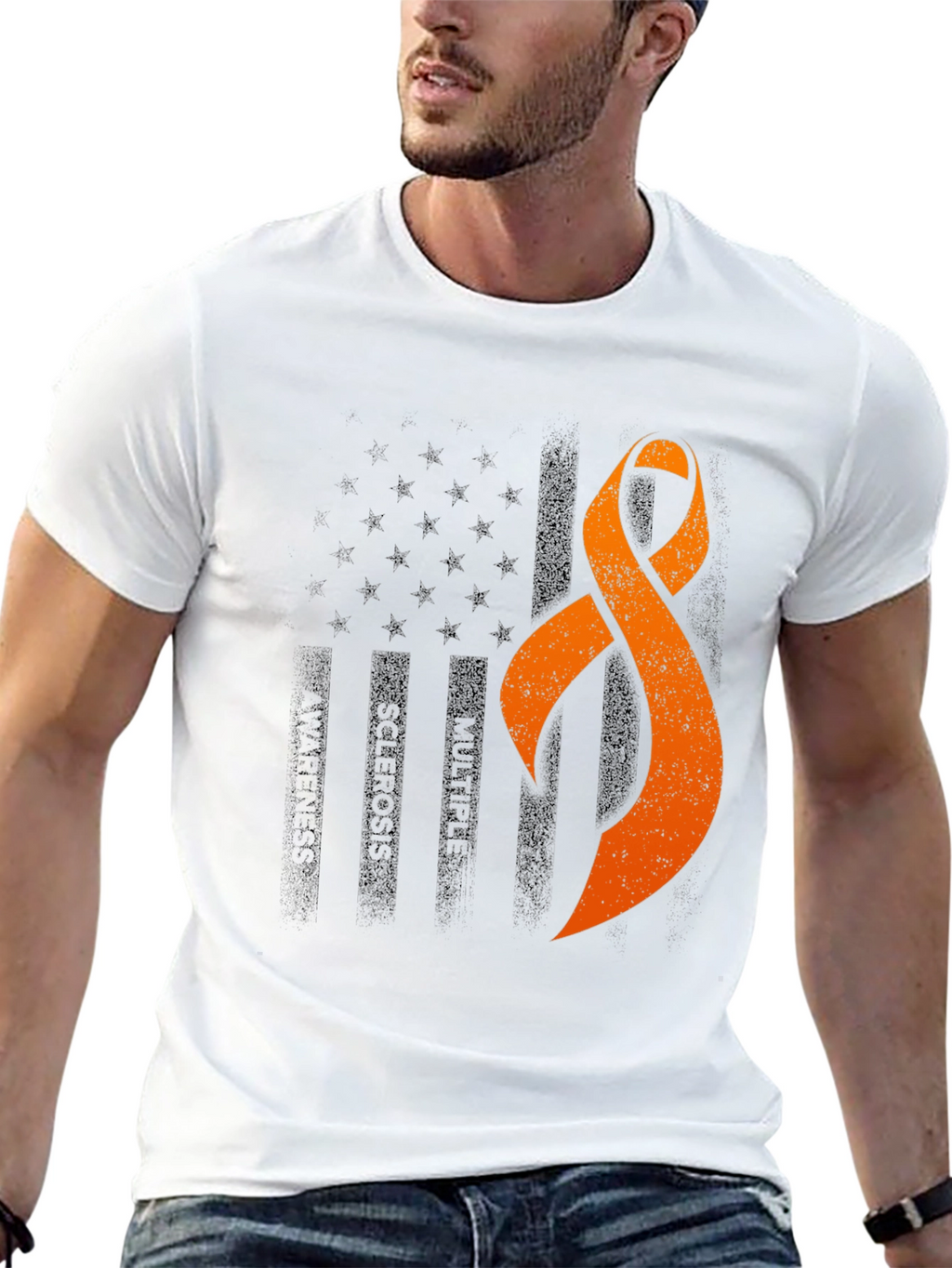 Multiple Sclerosis Awareness Ribbon T-Shirt