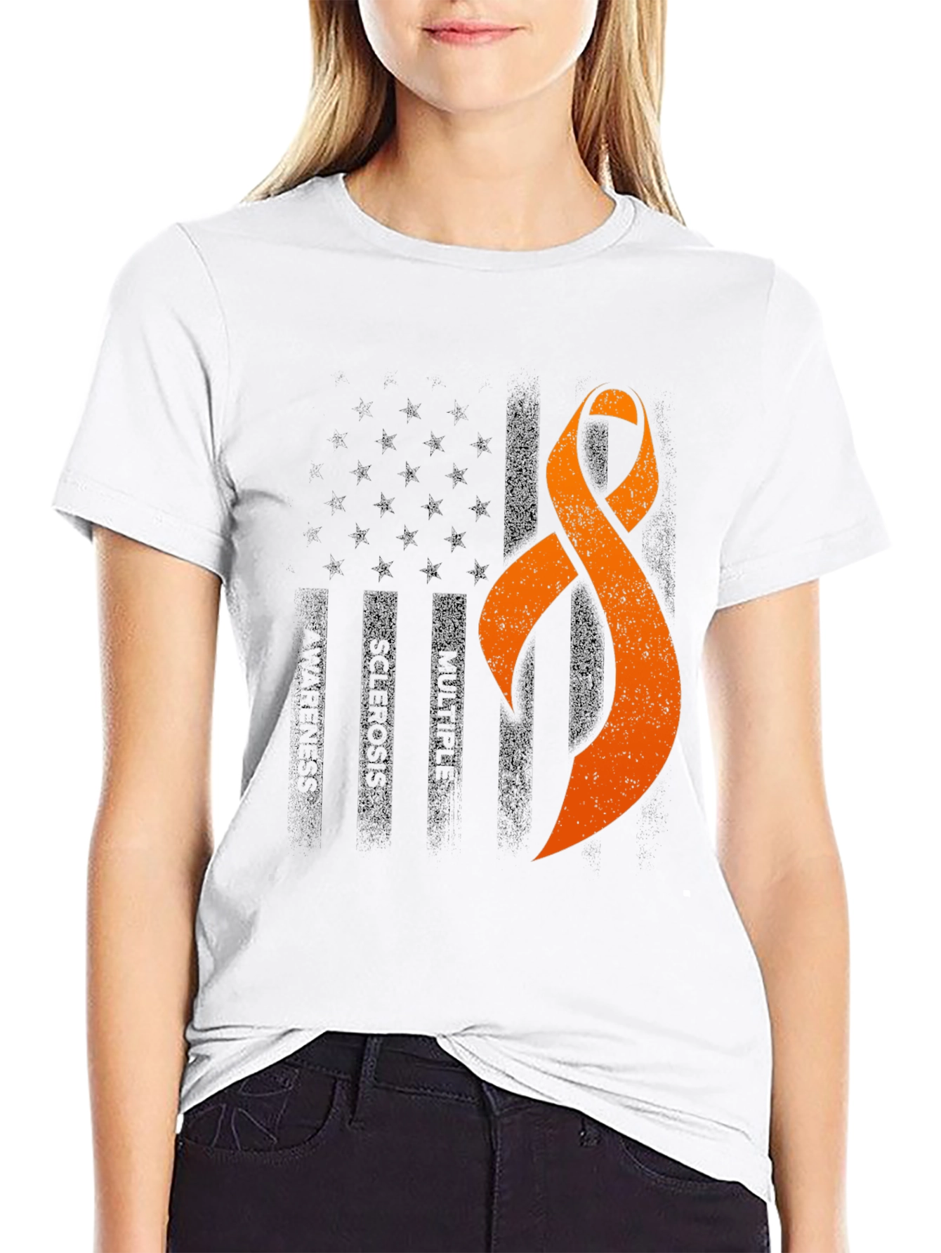 Multiple Sclerosis Awareness Ribbon T-Shirt