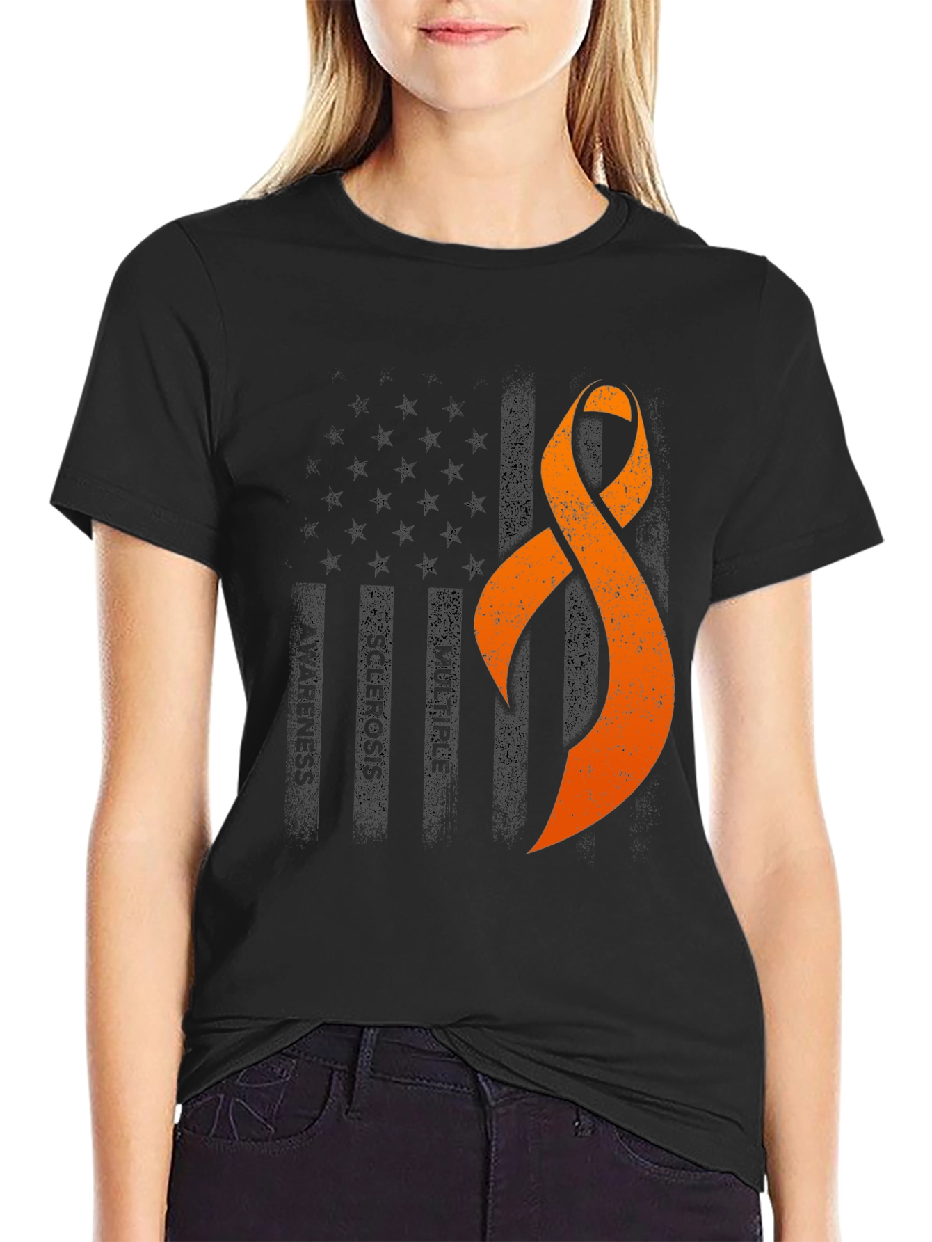 Multiple Sclerosis Awareness Ribbon T-Shirt