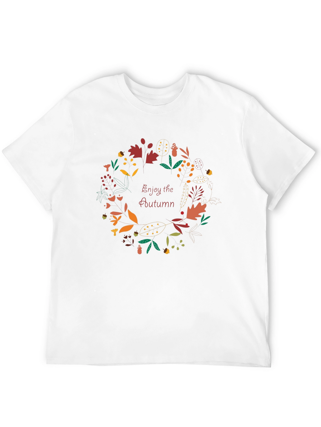 Autumn Wreath T-Shirt - Enjoy the Season