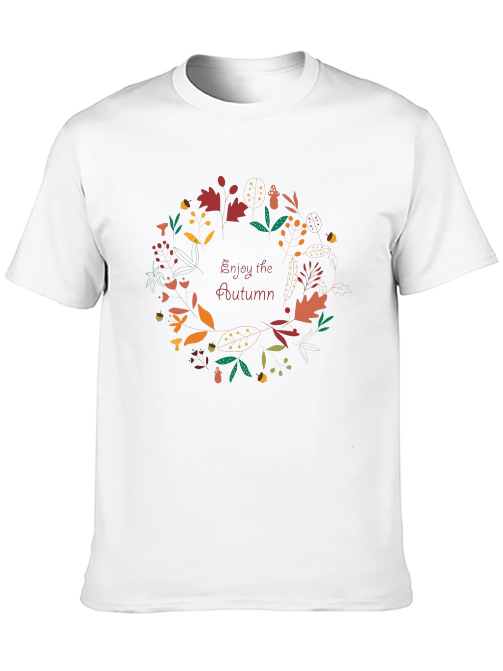 Autumn Wreath T-Shirt - Enjoy the Season
