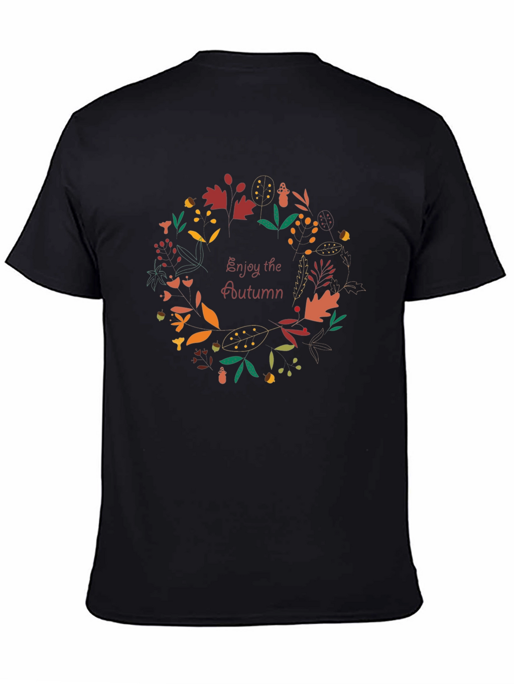 Autumn Wreath T-Shirt - Enjoy the Season