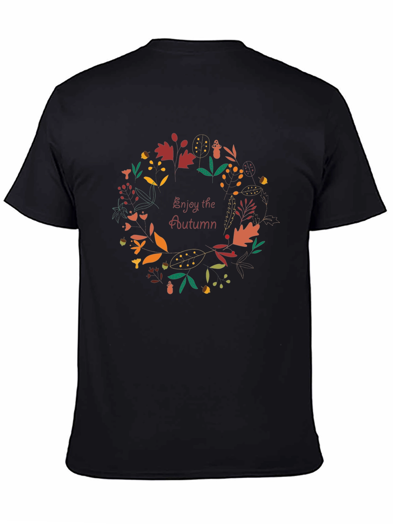 Autumn Wreath T-Shirt - Enjoy the Season