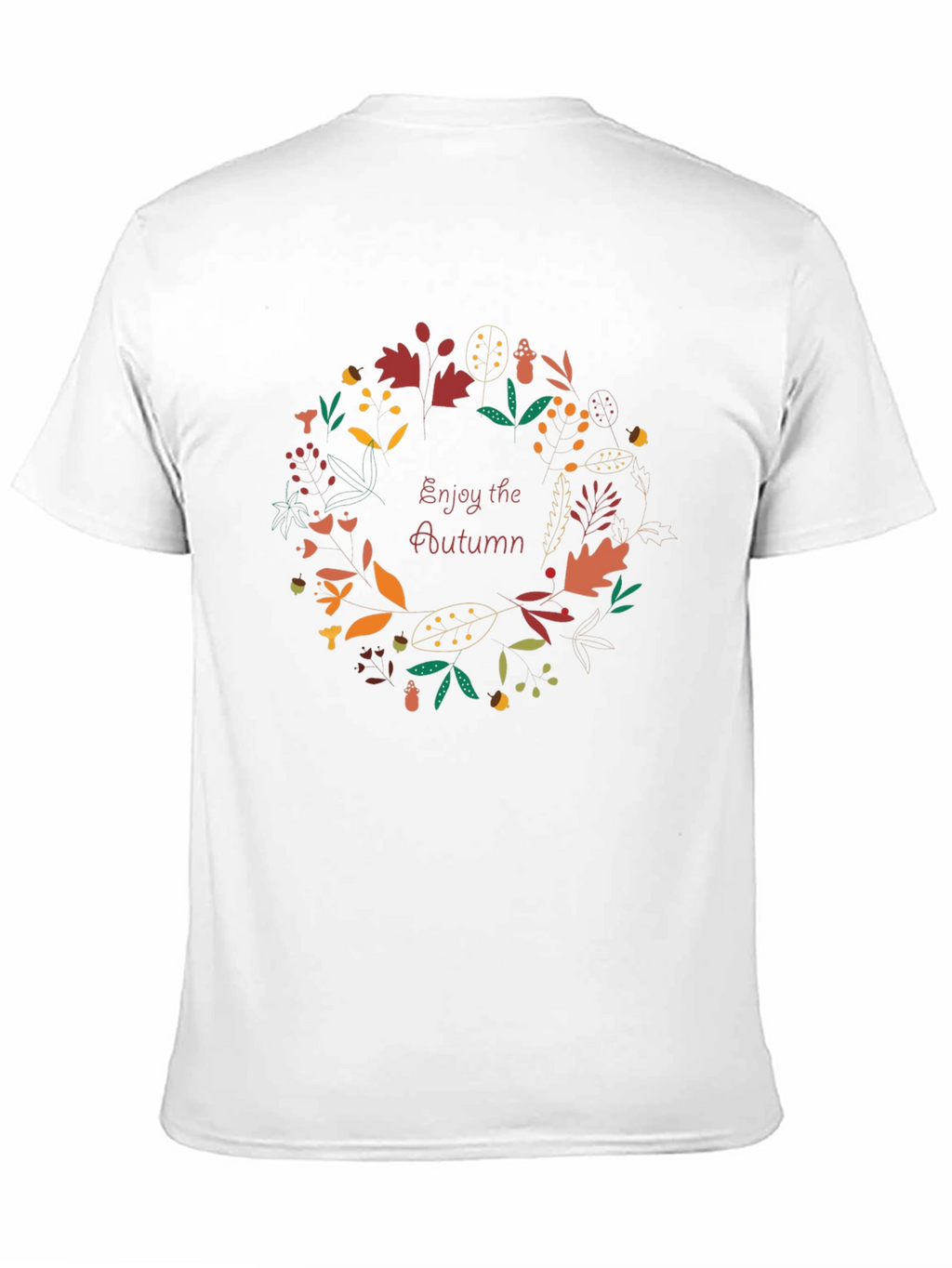 Autumn Wreath T-Shirt - Enjoy the Season
