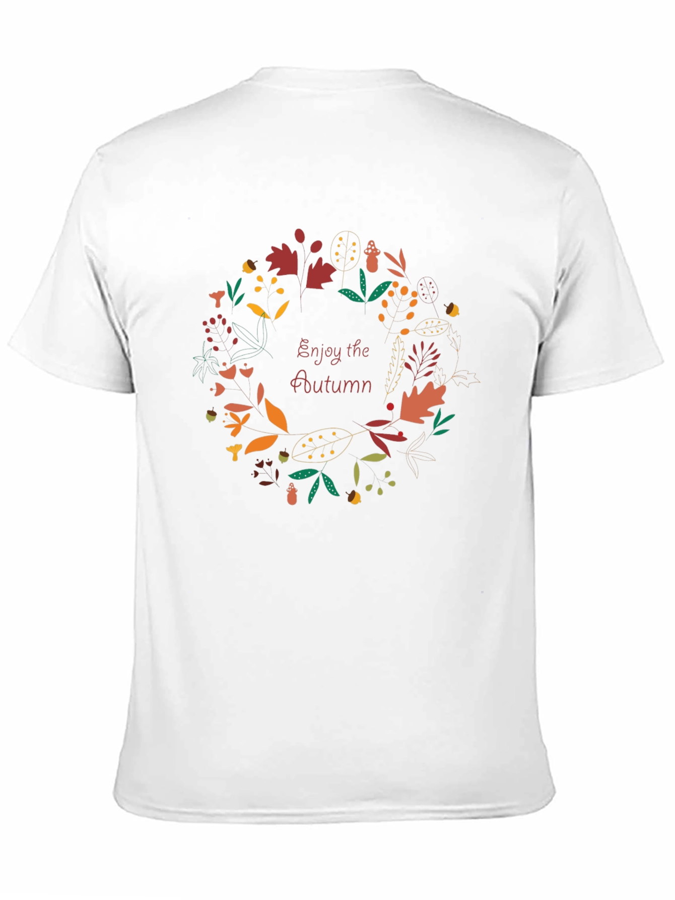 Autumn Wreath T-Shirt - Enjoy the Season