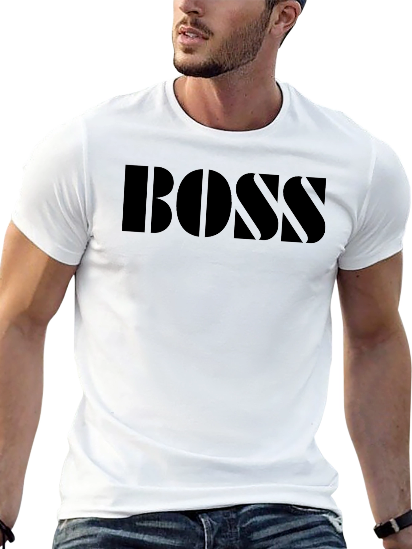 BOSS Graphic Tee - Mens Black T-Shirt