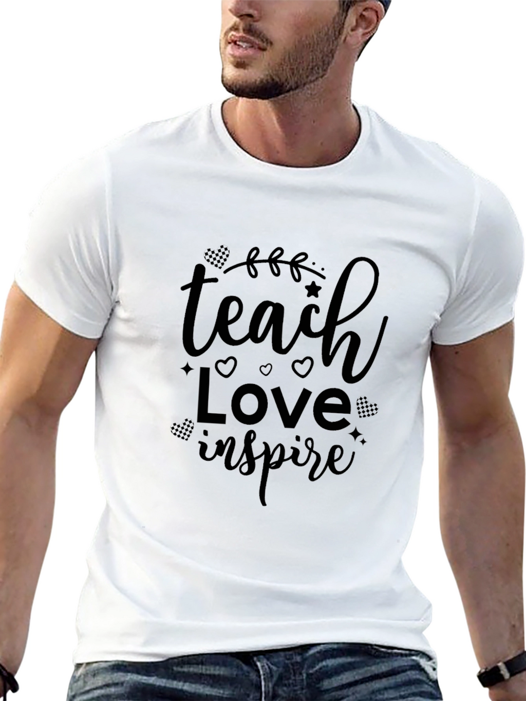 Teach Love Inspire Black Graphic Tee