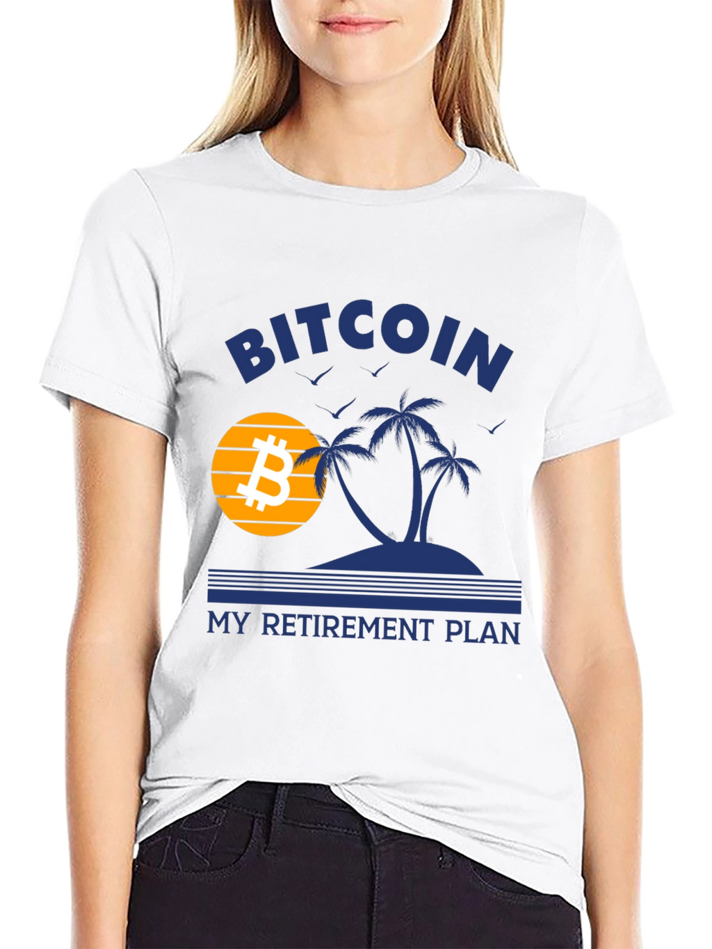 Bitcoin Retirement Plan Graphic T-Shirt