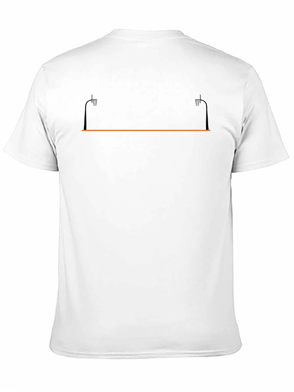 Basketball Court T-Shirt - Black Graphic Tee