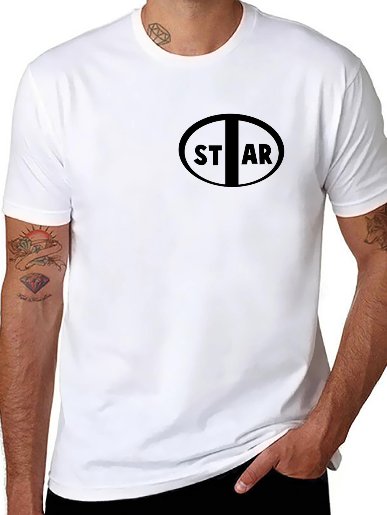 Black STAR Graphic T-Shirt