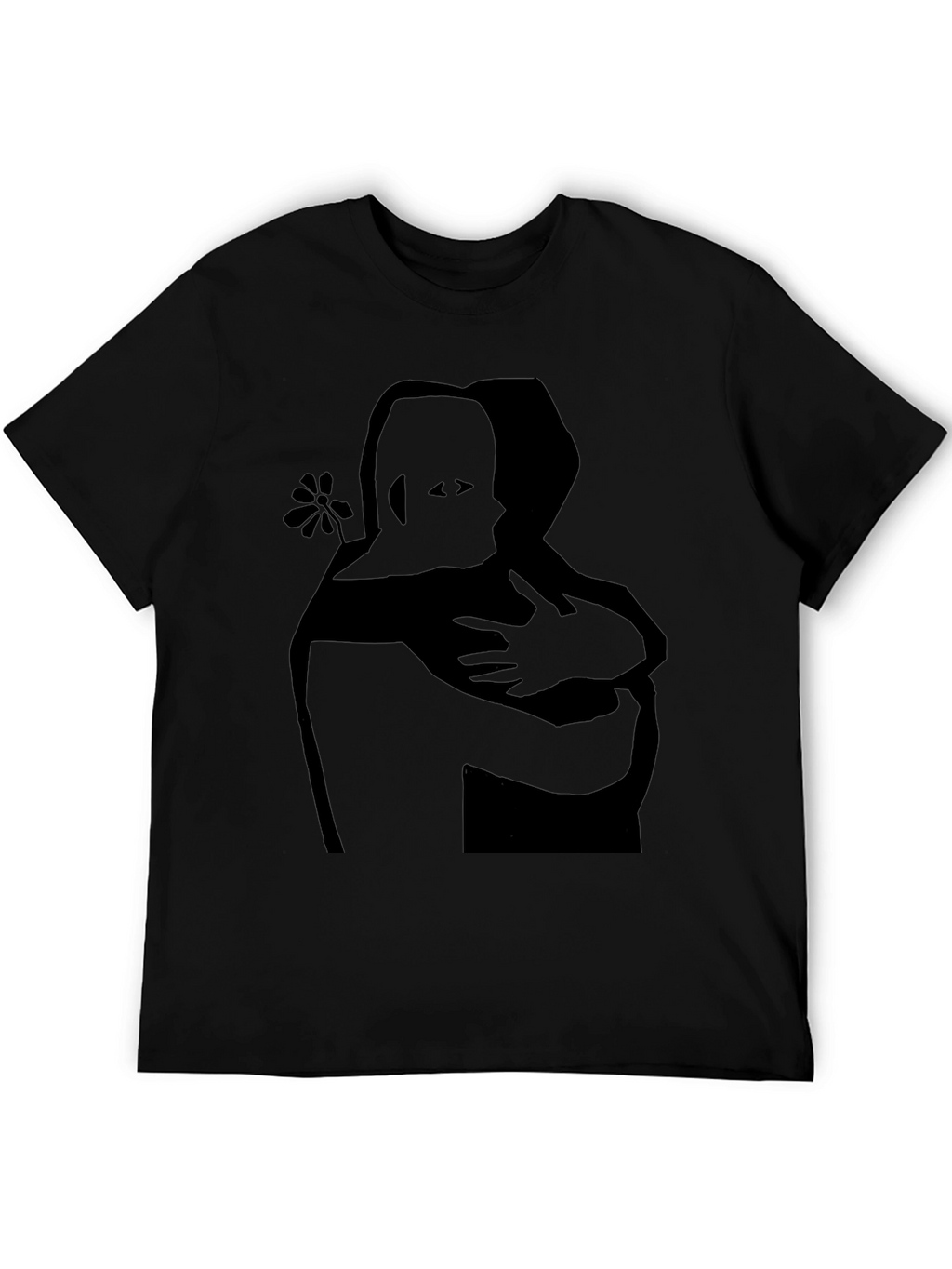 Embrace Graphic Tee - Black Cotton Comfort Fit