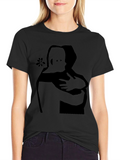 Embrace Graphic Tee - Black Cotton Comfort Fit