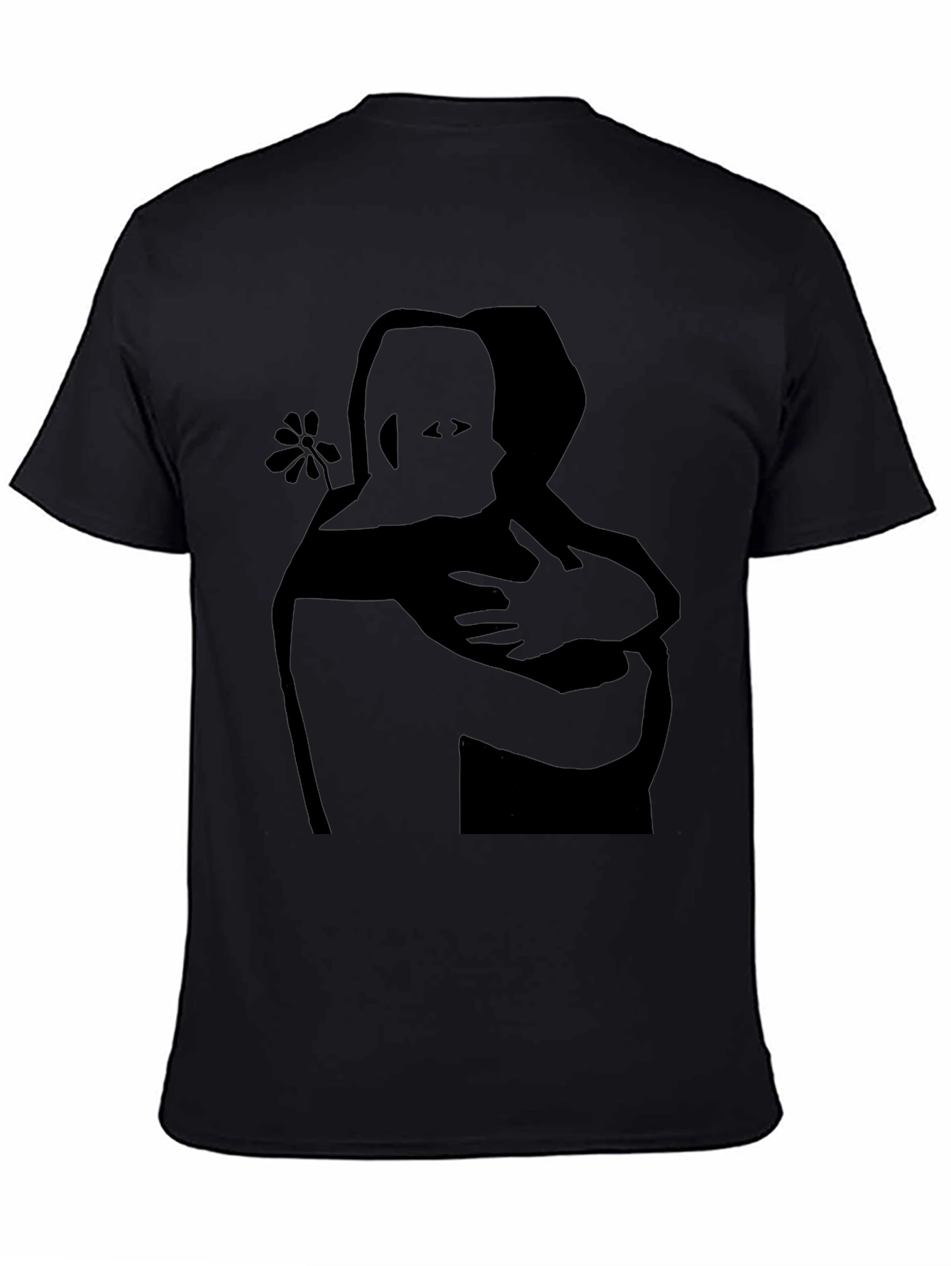 Embrace Graphic Tee - Black Cotton Comfort Fit