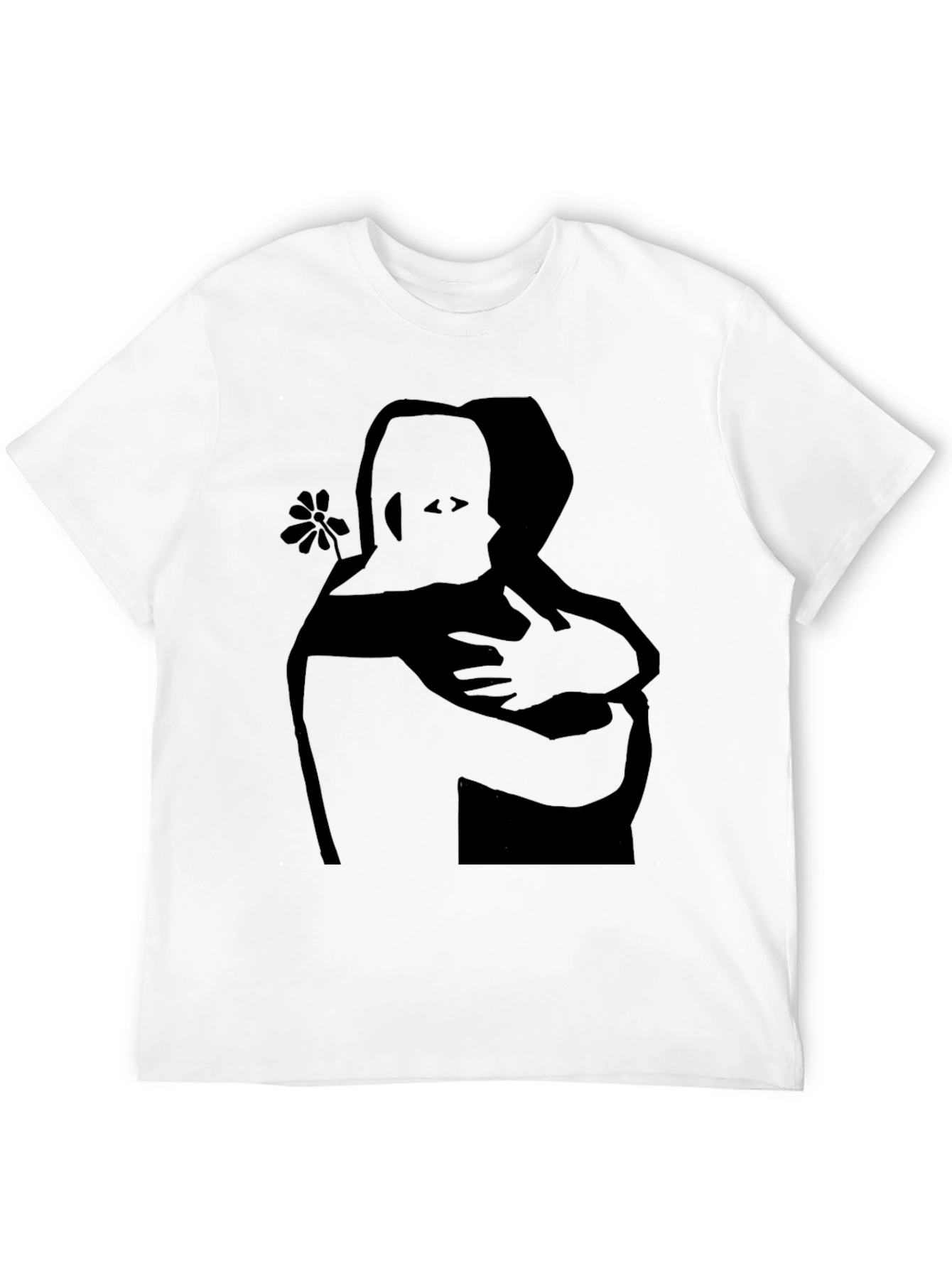 Embrace Graphic Tee - Black Cotton Comfort Fit