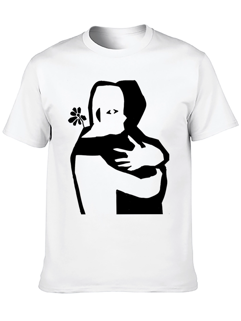 Embrace Graphic Tee - Black Cotton Comfort Fit