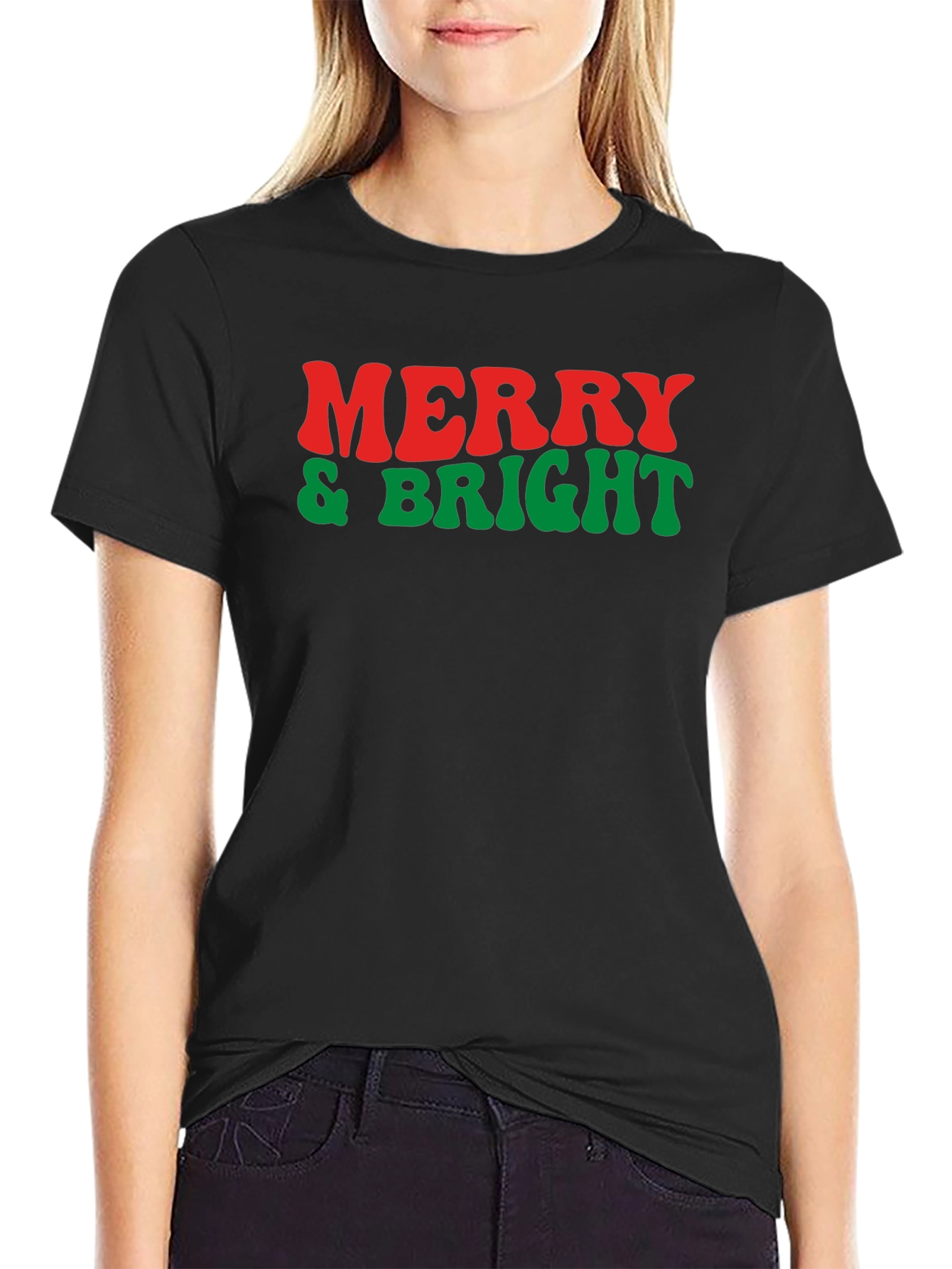 Merry & Bright Graphic Tee - Holiday Cheer