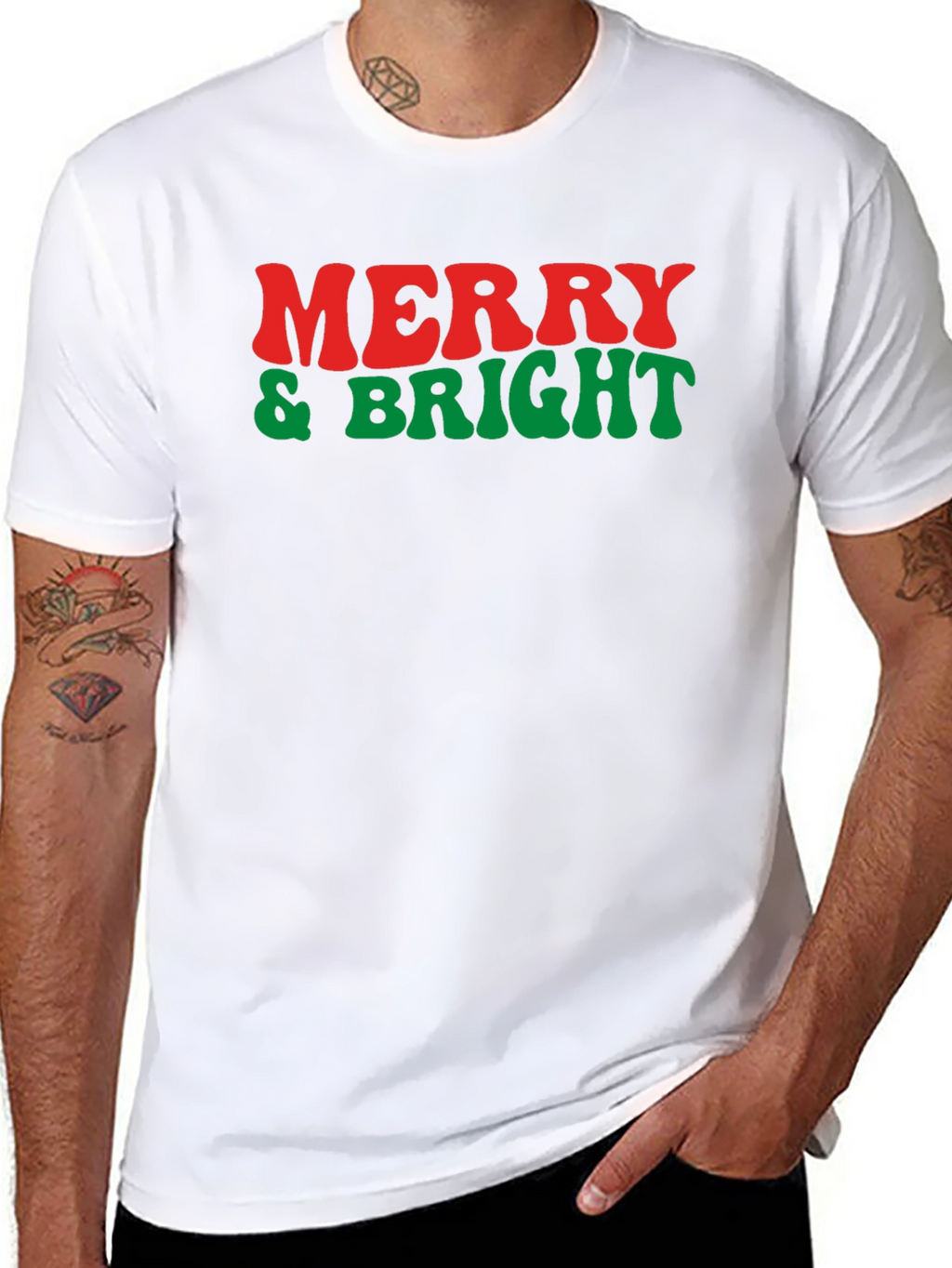 Merry & Bright Graphic Tee - Holiday Cheer
