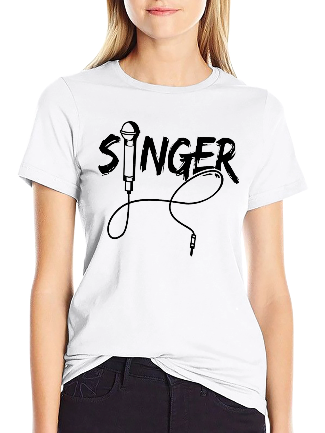 Singer Graphic Tee - Black Music T-Shirt