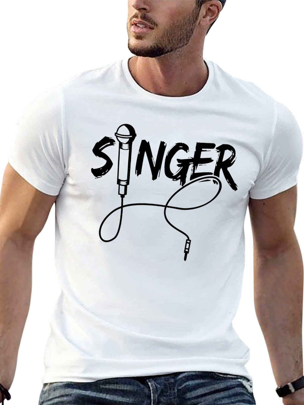 Singer Graphic Tee - Black Music T-Shirt