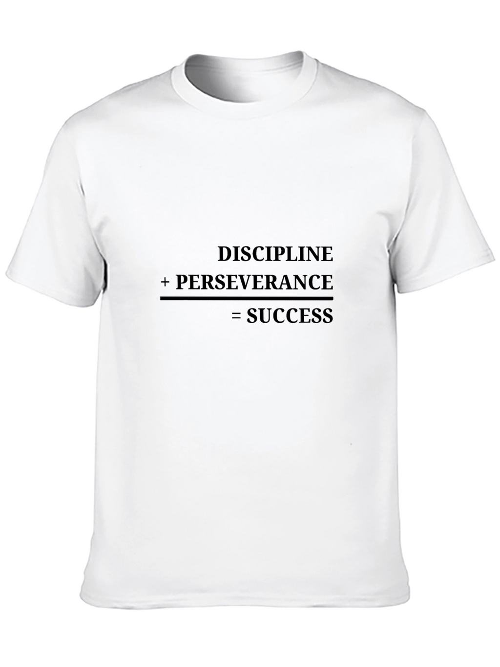Motivational Discipline Equals Success Graphic Tee