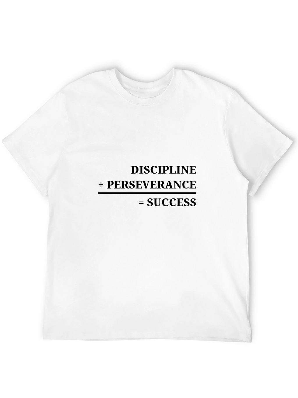 Motivational Discipline Equals Success Graphic Tee