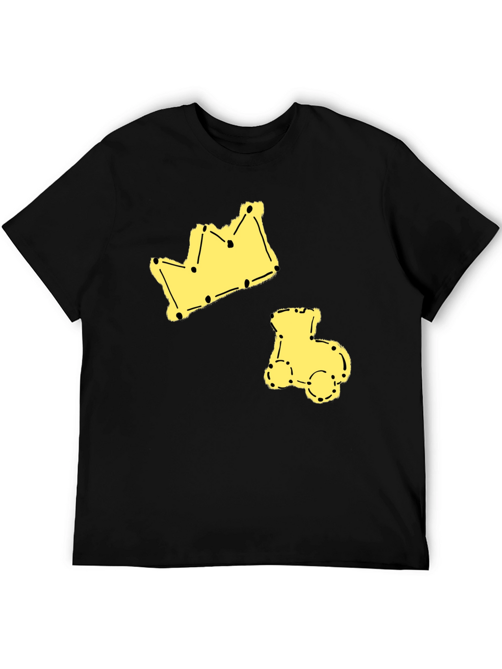 Crown & Train Tee - Fun Graphic Print T-Shirt