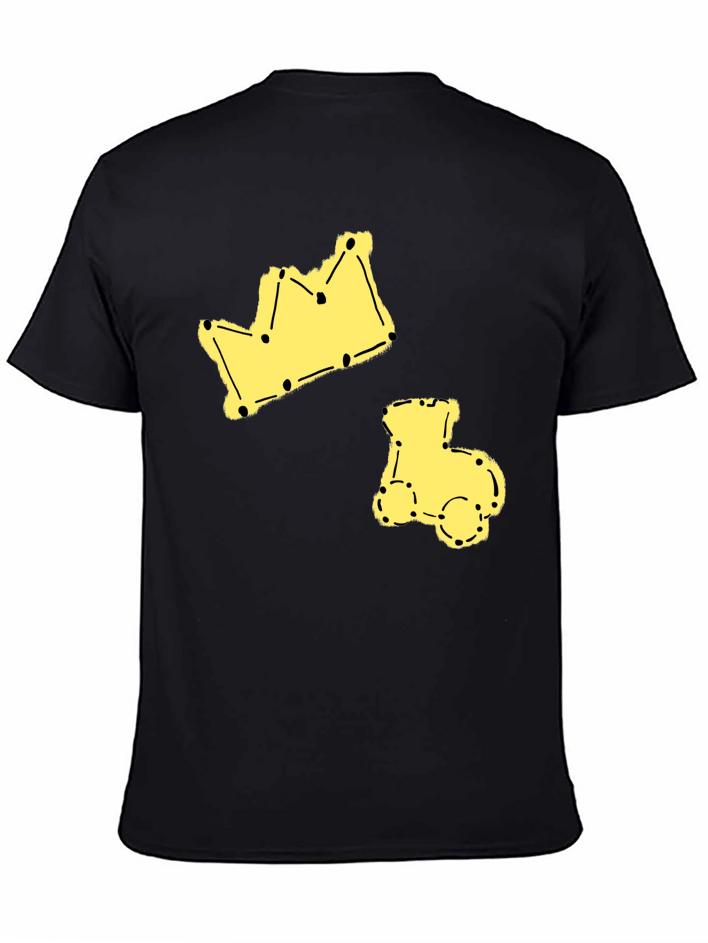 Crown & Train Tee - Fun Graphic Print T-Shirt